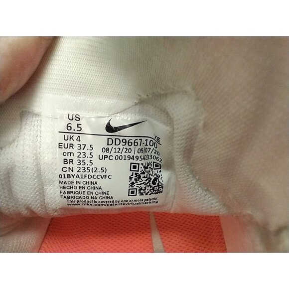 Nike Air Zoom Pegasus 37 Tie-Dye Women's 6.5 Running Shoes White - Picture 8 of 14